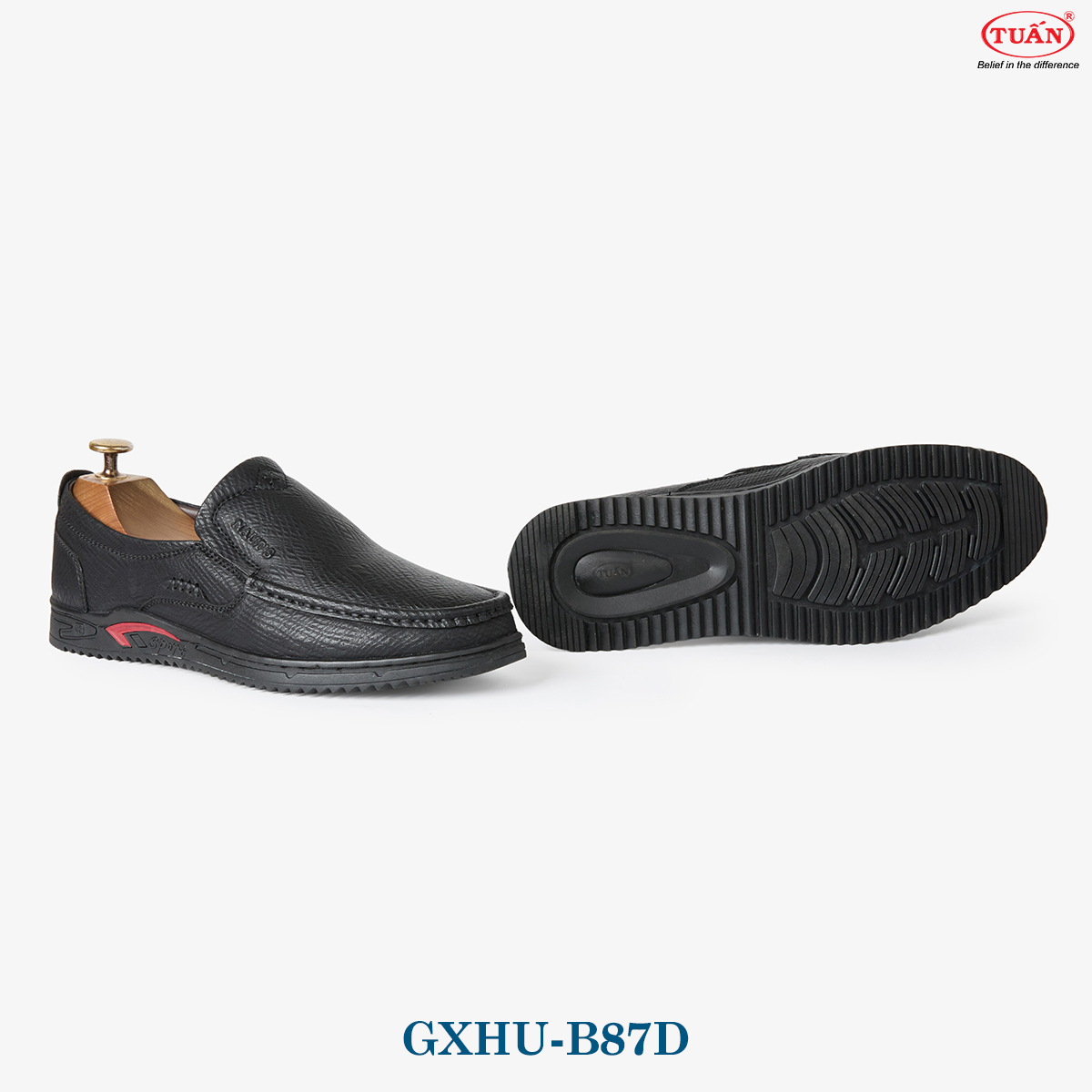 GIÀY MỌI NAM DA BÒ GXHU-B87D