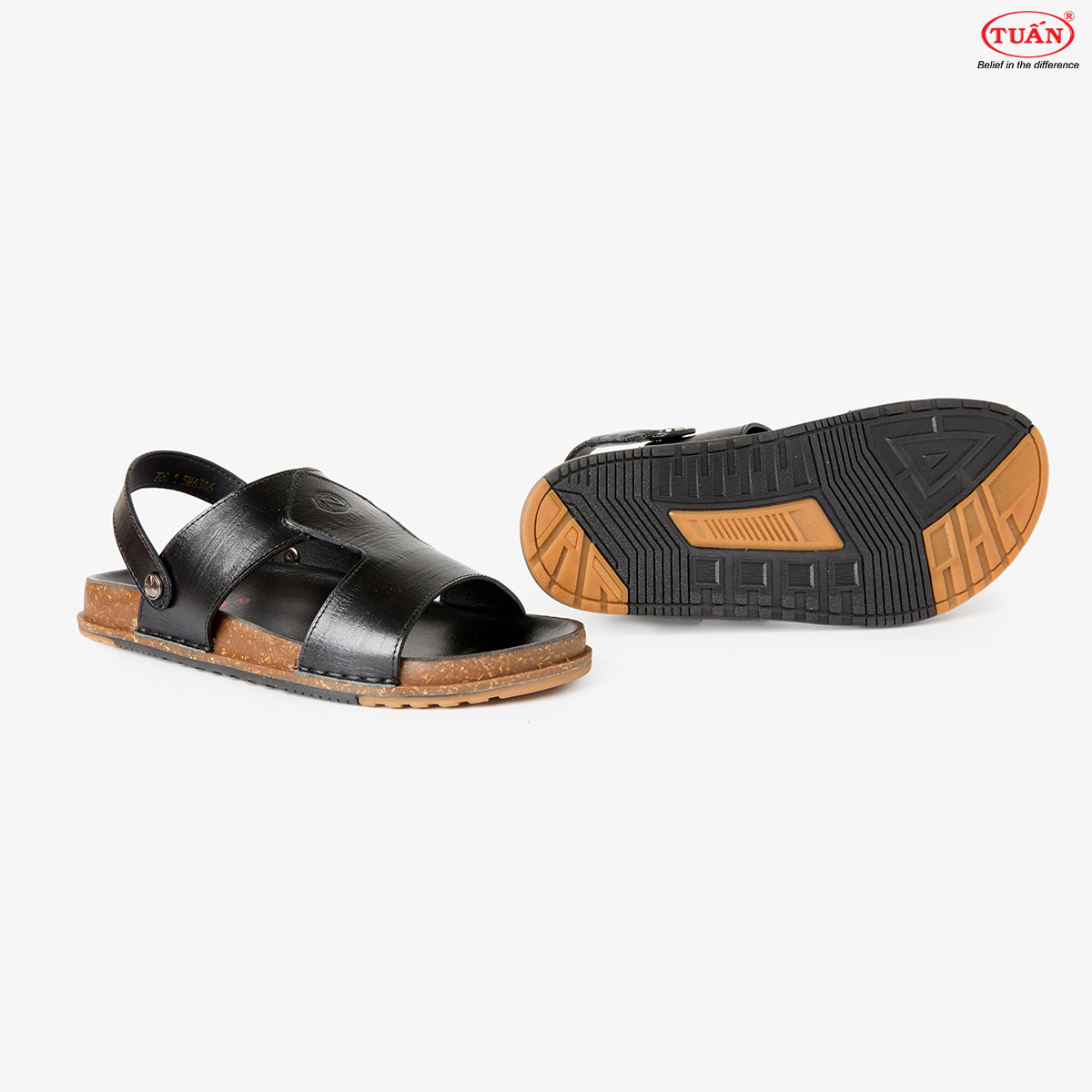 GIÀY SANDAL NAM DA BÒ NXHU-A22C
